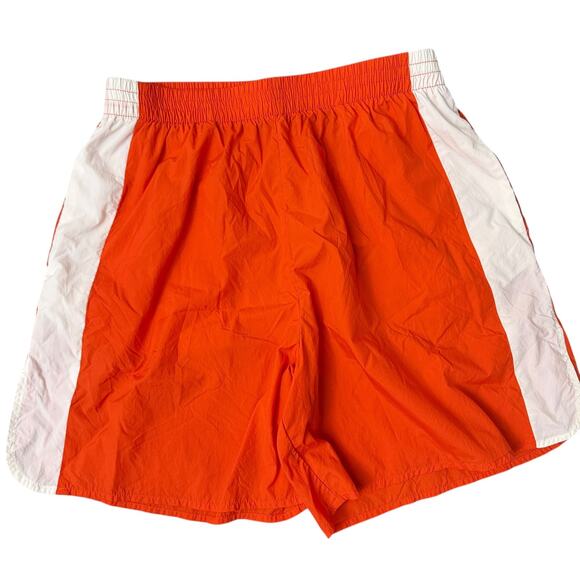 Rag & Bone Athletic Shorts XS Orange White Stripe Run Workout Train Lightweight - Picture 1 of 10